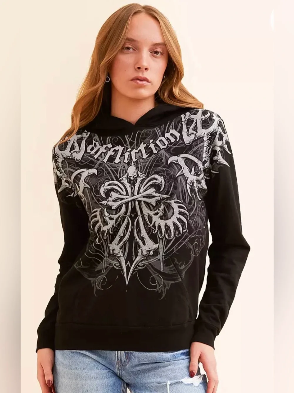 Skeleton Hooded Sweatshirt by Affliction
